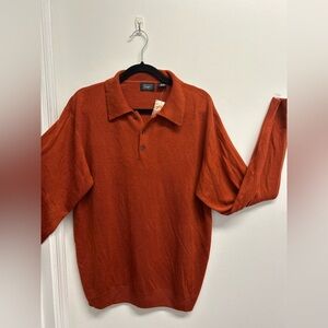 Haggar Men's Rust Dress Sweater